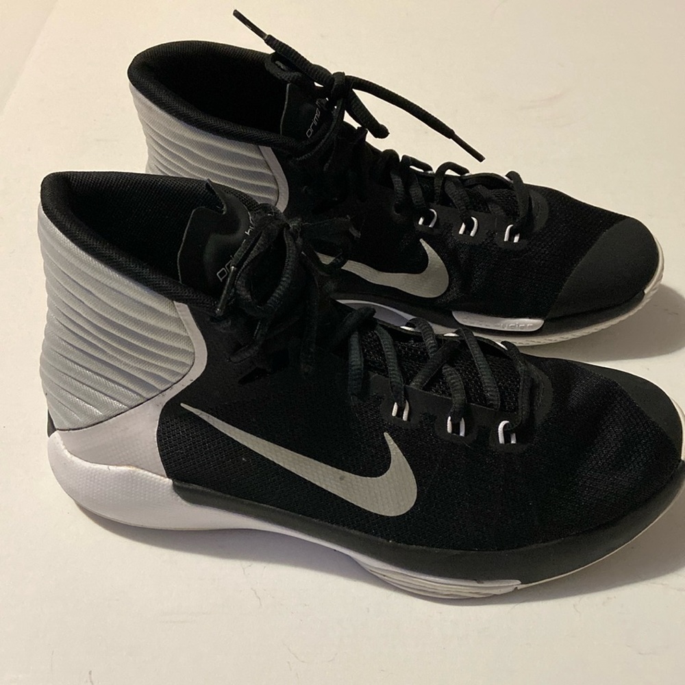 Nike Prime Hype DF 2016 USA Black Silver White Basketball Shoes